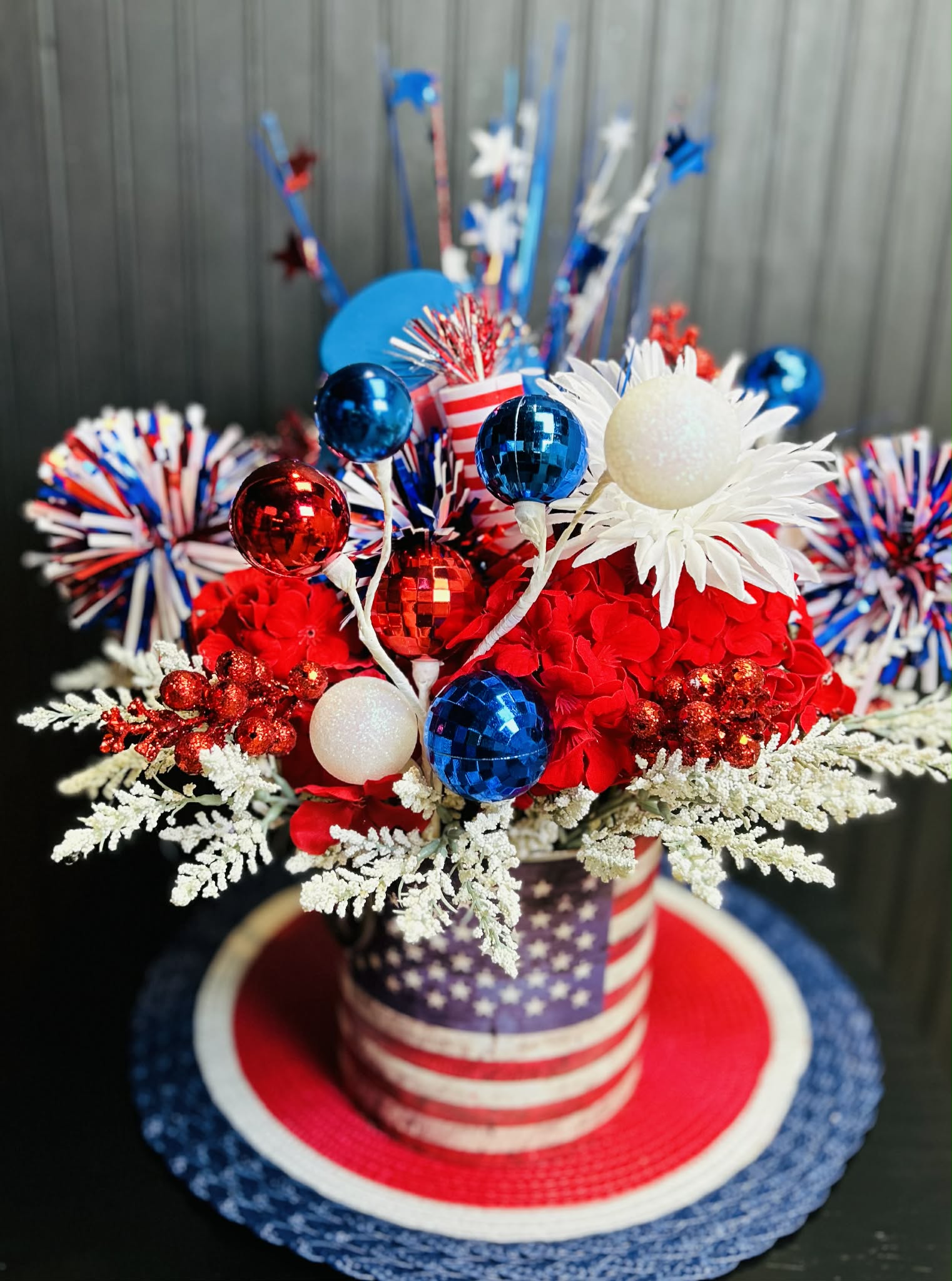 Red, White & Blue Centerpiece